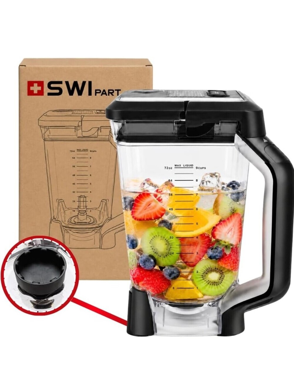 72oz Replacement Pitcher for Ninja BL660 & BL770 Series